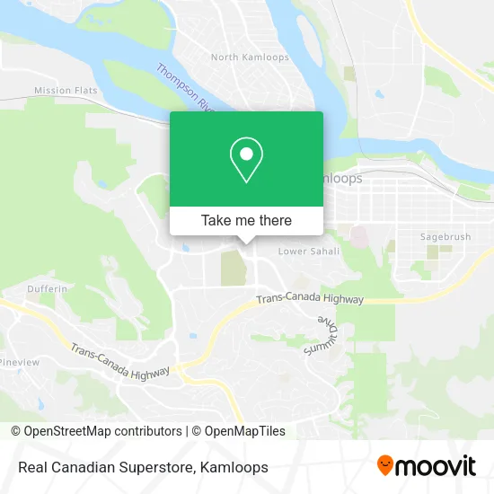 Real Canadian Superstore map