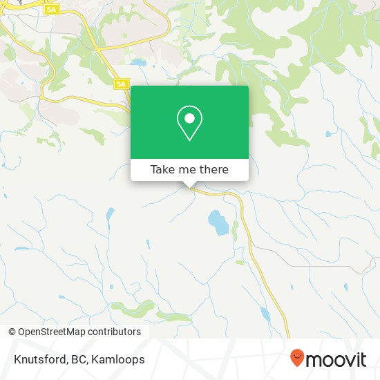 Knutsford, BC map