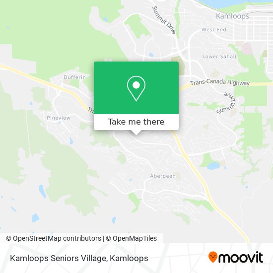 Kamloops Seniors Village map