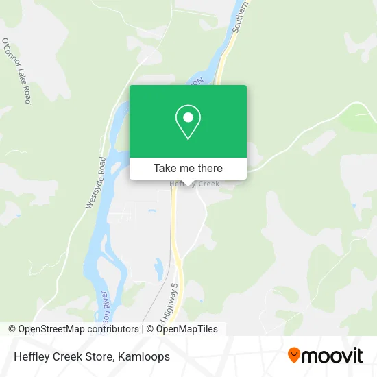 Heffley Creek Store map