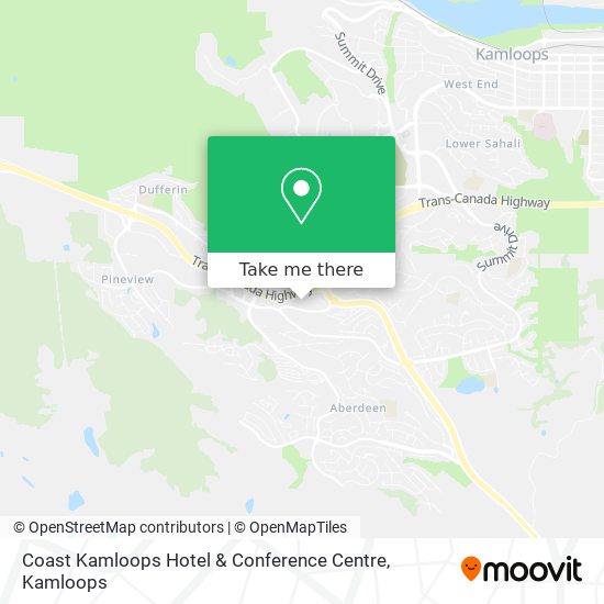Coast Kamloops Hotel & Conference Centre map