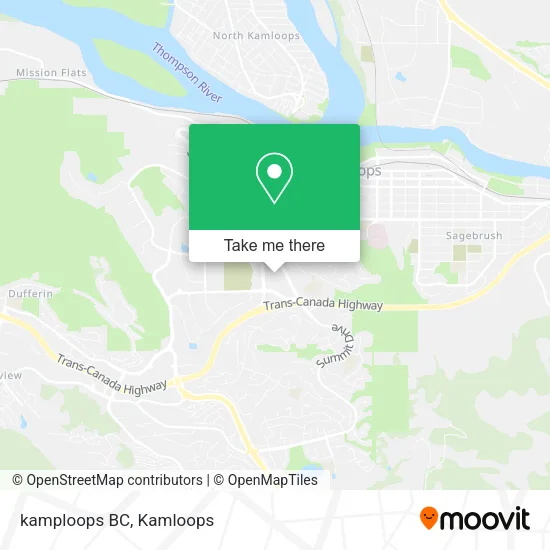 kamploops BC map