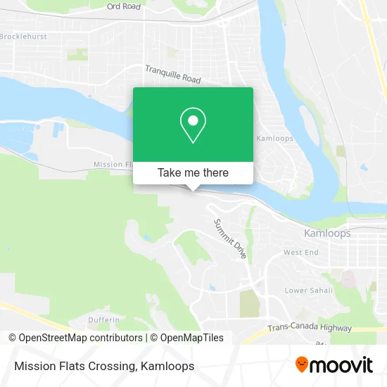 Mission Flats Crossing map