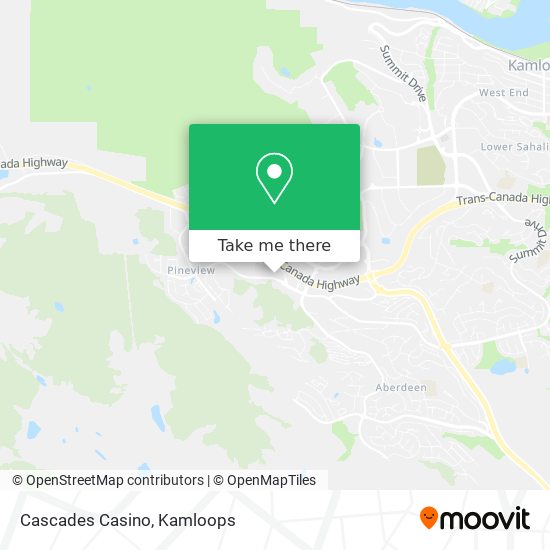 Cascades Casino map