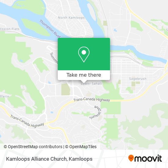 Kamloops Alliance Church map