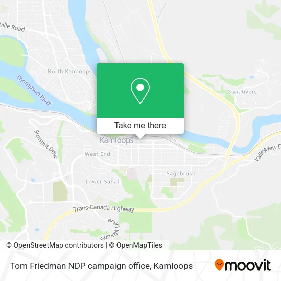 Tom Friedman NDP campaign office map