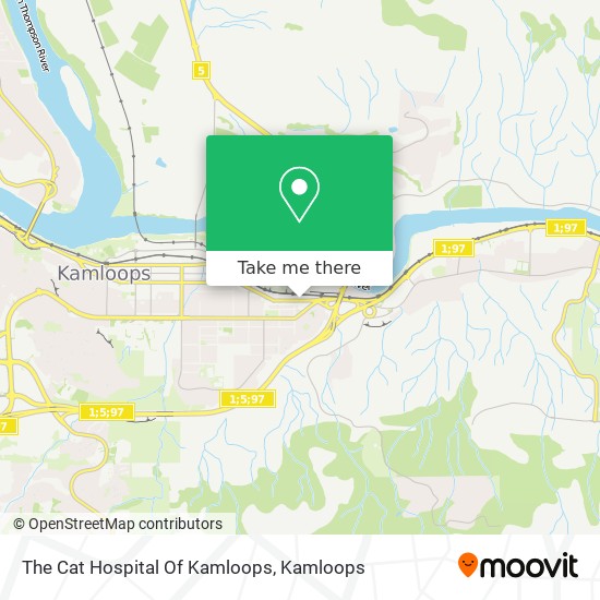 The Cat Hospital Of Kamloops map