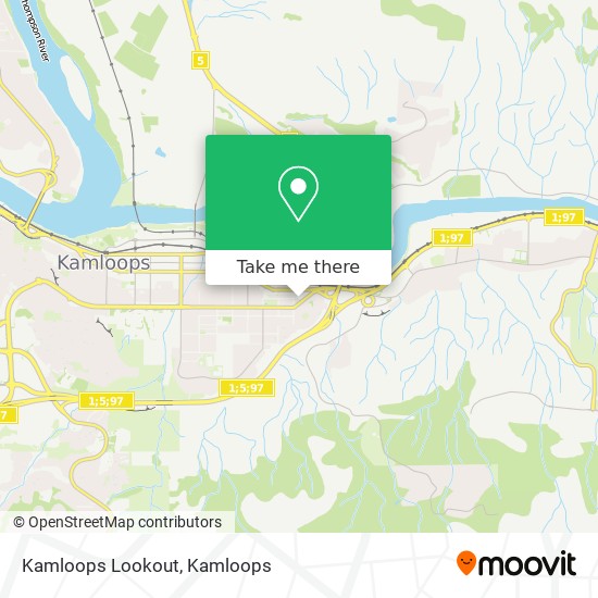 Kamloops Lookout map