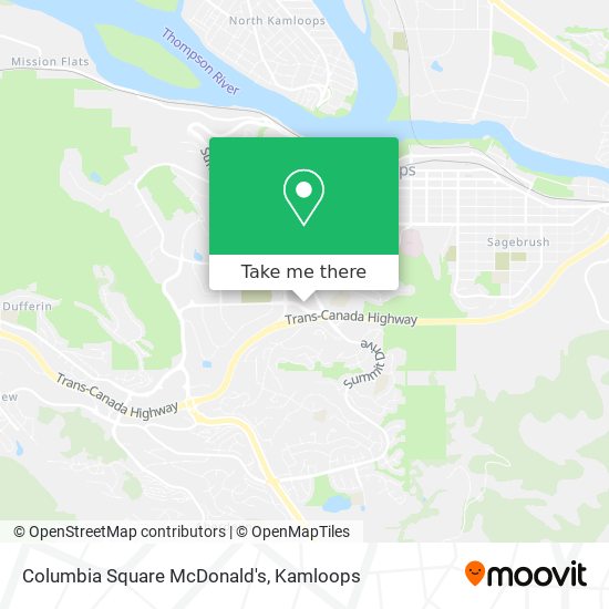 Columbia Square McDonald's map