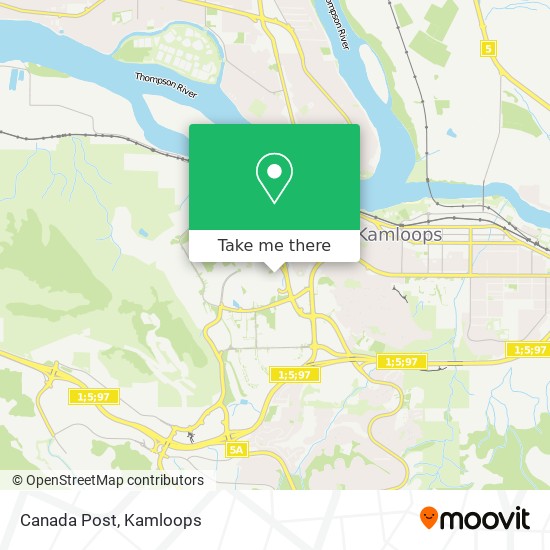 Canada Post map