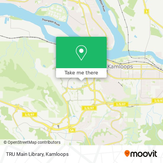 TRU Main Library map