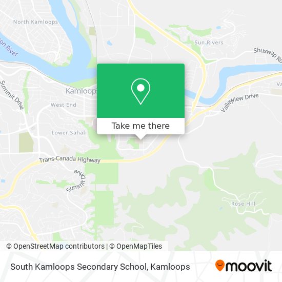 South Kamloops Secondary School map