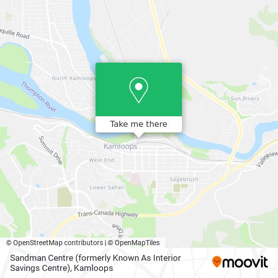 Sandman Centre (formerly Known As Interior Savings Centre) map