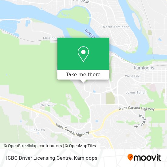 ICBC Driver Licensing Centre map