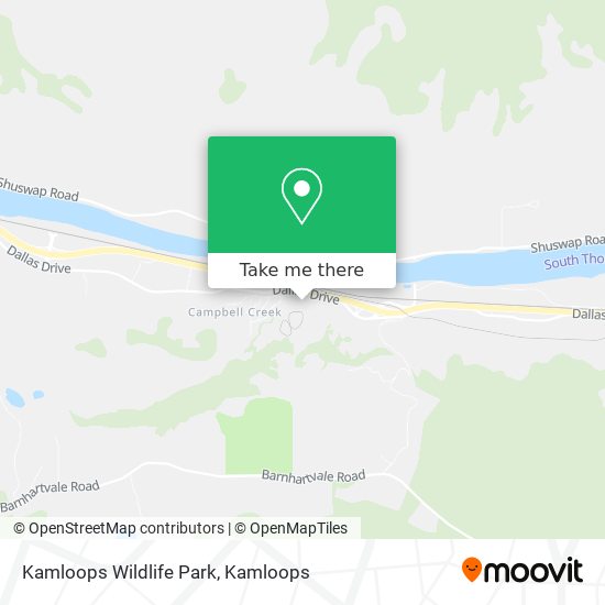 Kamloops Wildlife Park map