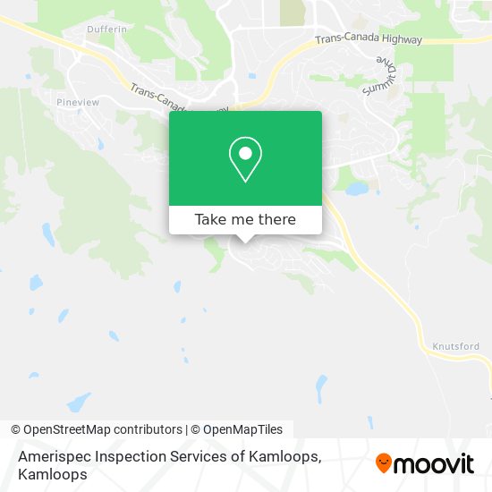 Amerispec Inspection Services of Kamloops map