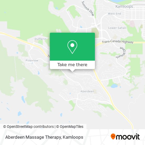 Aberdeen Massage Therapy map