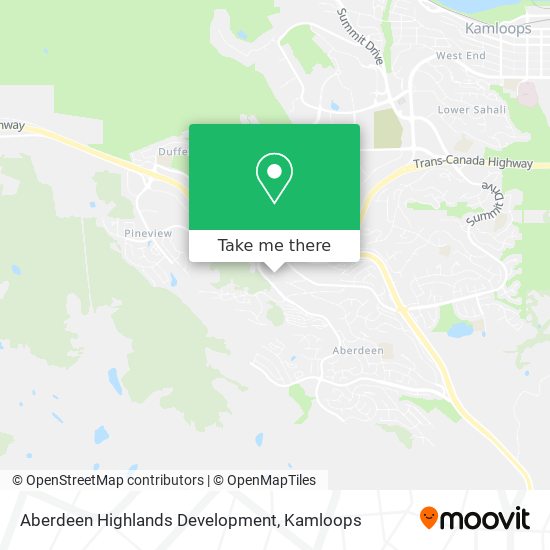 Aberdeen Highlands Development map