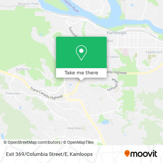 Exit 369/Columbia Street/E map