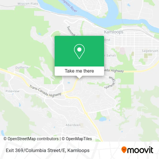 Exit 369/Columbia Street/E map