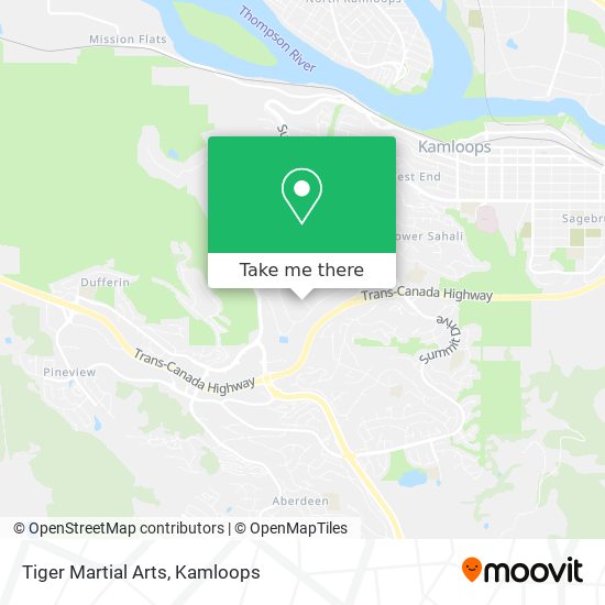 Tiger Martial Arts map