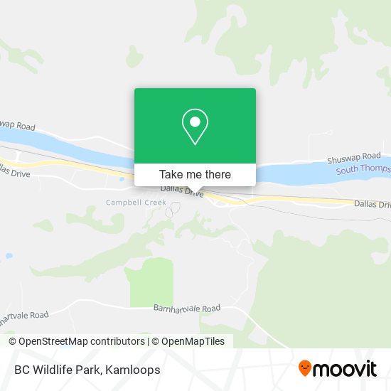 BC Wildlife Park map