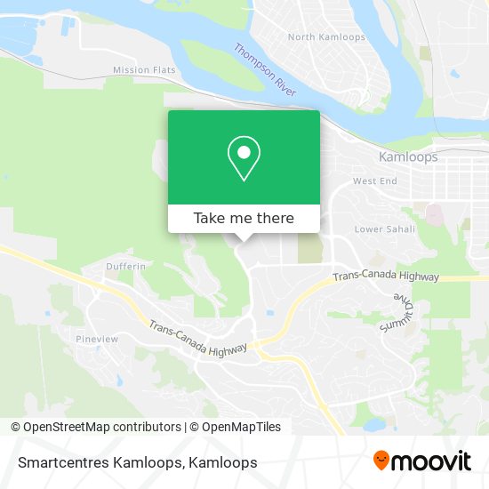 Smartcentres Kamloops map