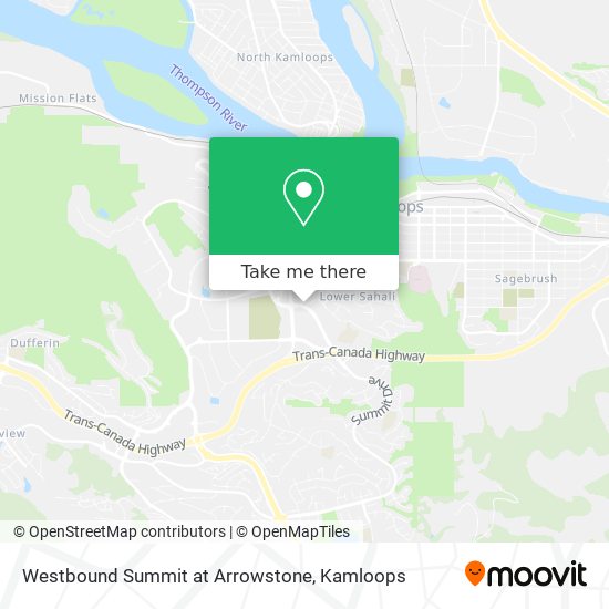 Westbound Summit at Arrowstone map