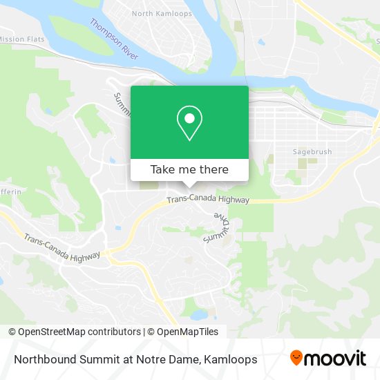 Northbound Summit at Notre Dame map
