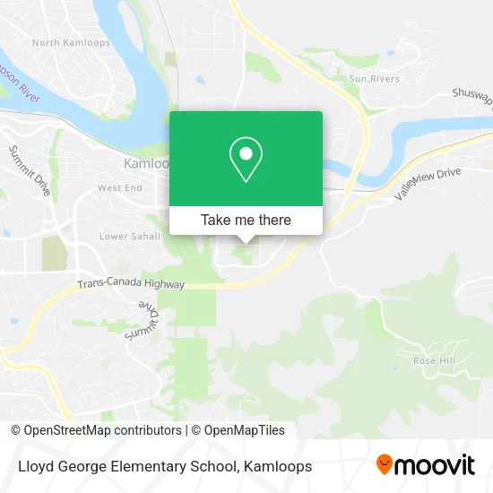 Lloyd George Elementary School map