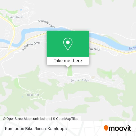 Kamloops Bike Ranch map