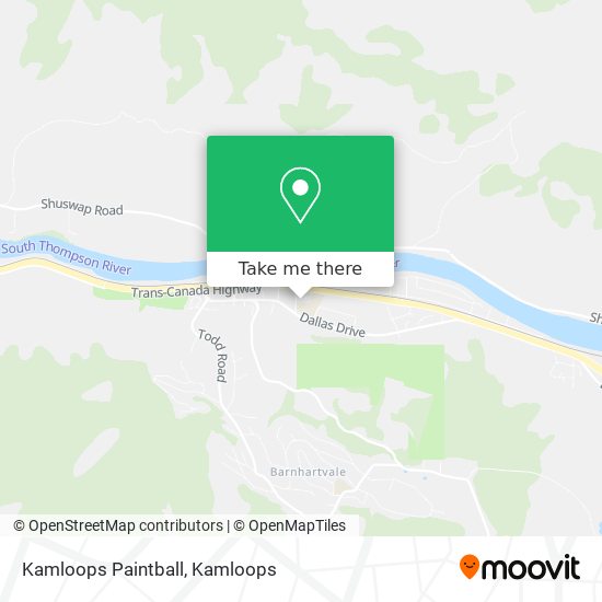 Kamloops Paintball map