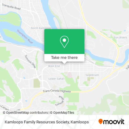 Kamloops Family Resources Society map