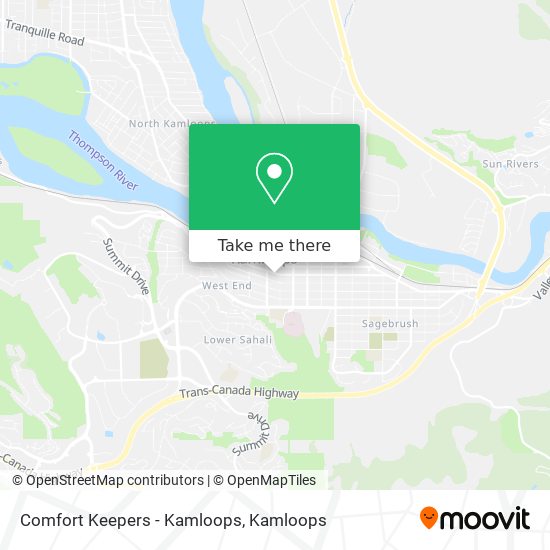 Comfort Keepers - Kamloops map