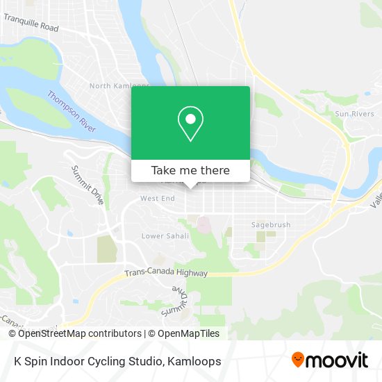 K Spin Indoor Cycling Studio map