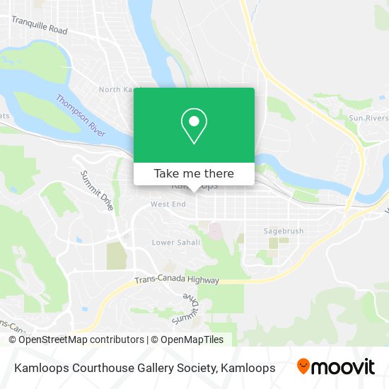 Kamloops Courthouse Gallery Society map