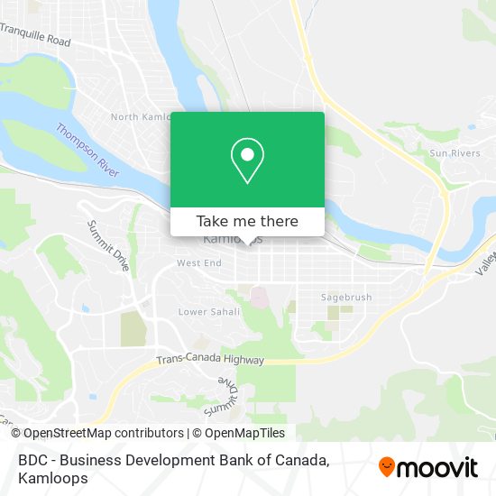 BDC - Business Development Bank of Canada map