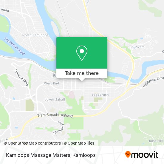 Kamloops Massage Matters map