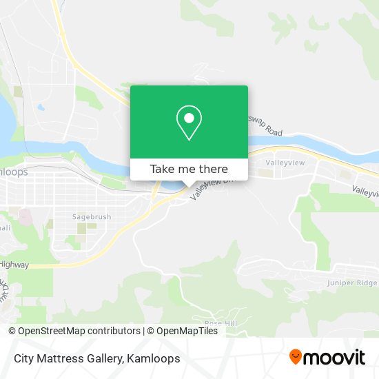 City Mattress Gallery map