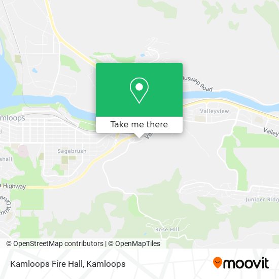 Kamloops Fire Hall map