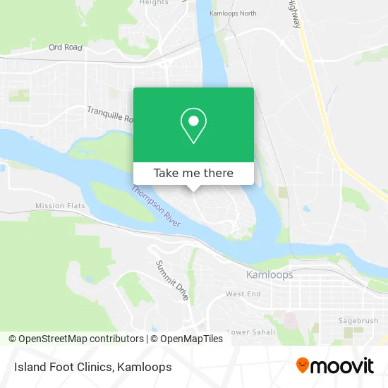 Island Foot Clinics map