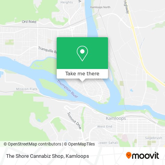 The Shore Cannabiz Shop map