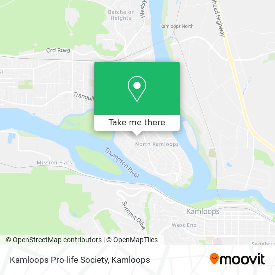 Kamloops Pro-life Society map