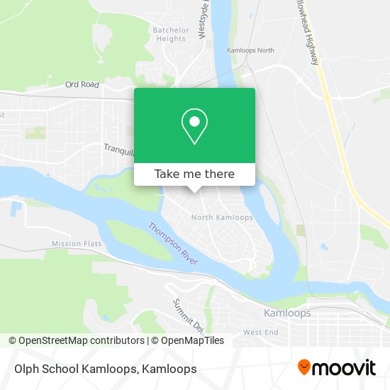 Olph School Kamloops map
