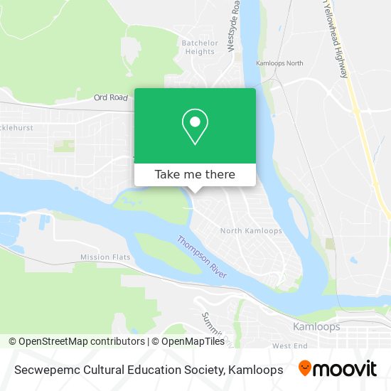 Secwepemc Cultural Education Society map