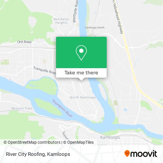 River City Roofing map