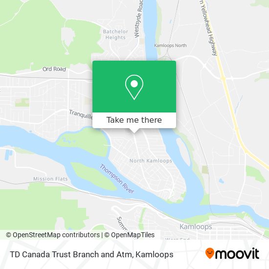 TD Canada Trust Branch and Atm map