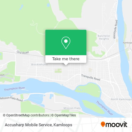 Accusharp Mobile Service map