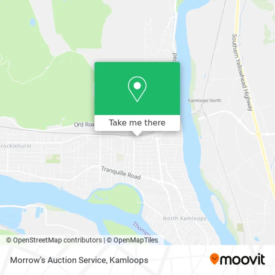 Morrow's Auction Service map