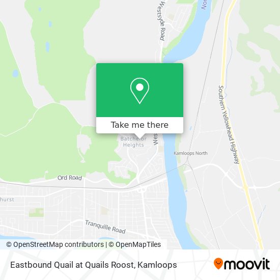 Eastbound Quail at Quails Roost map